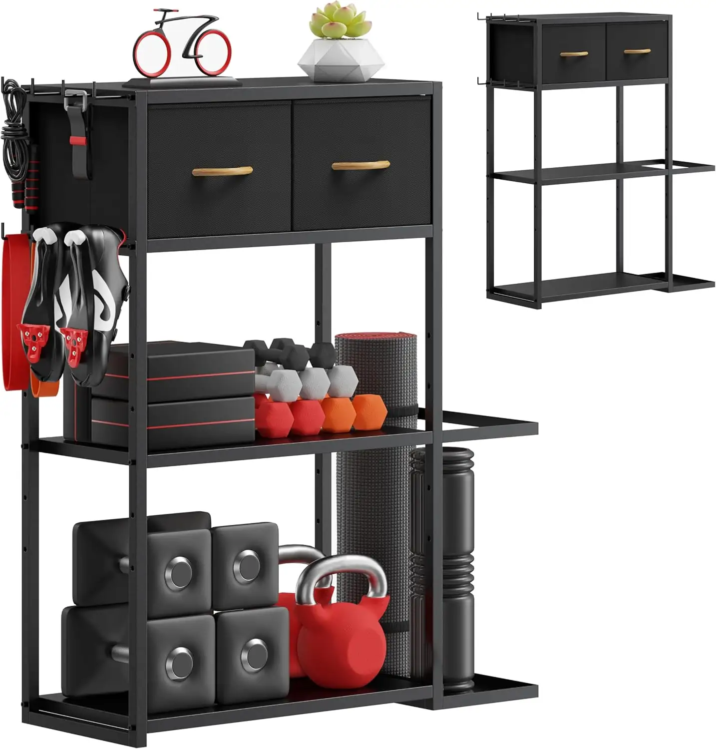 Home Gym Storage Rack, Adjustable… — Photo 1