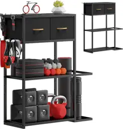 Home Gym Storage Rack, Adjustable… — Photo 1