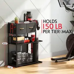 Home Gym Storage Rack, Adjustable… — Photo 2