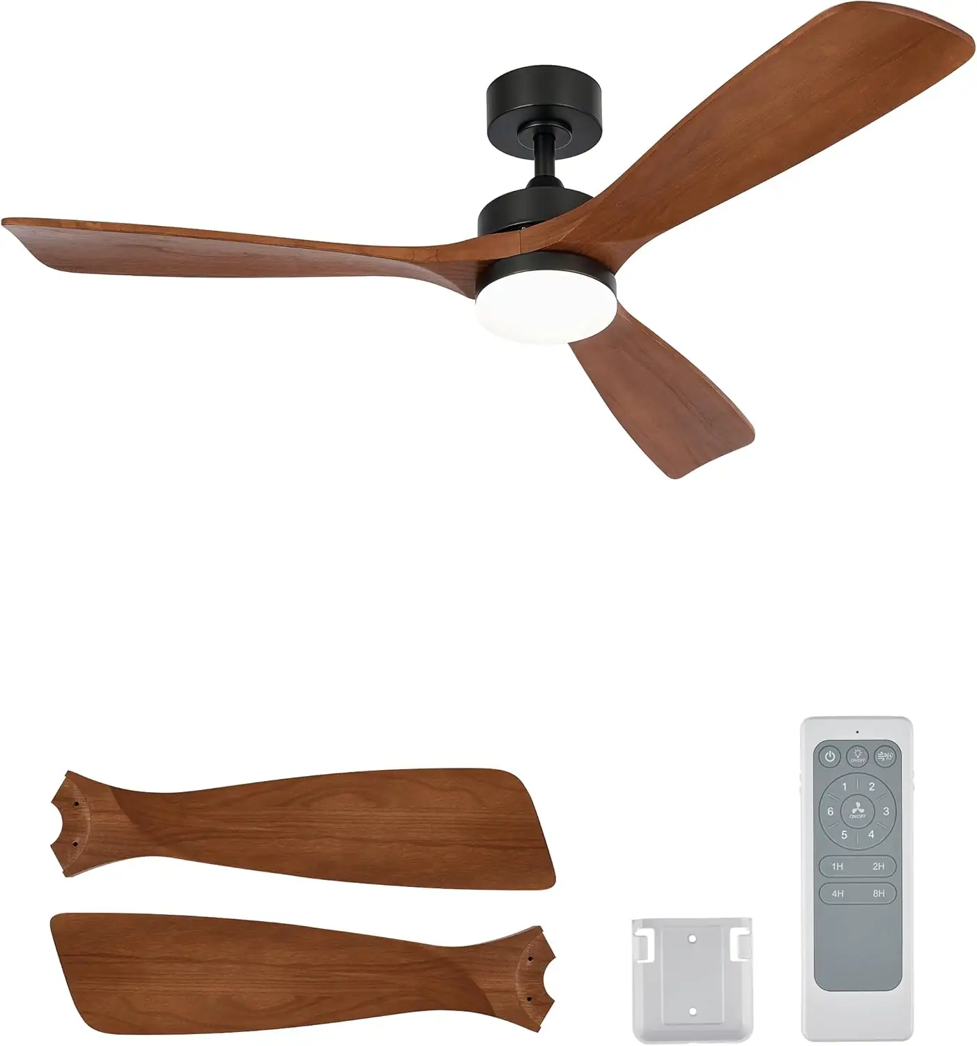 VONLUCE Wood Ceiling Fan with… — Photo 1