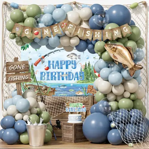 Fishing Birthday Party Decorations Kit… — Photo 1