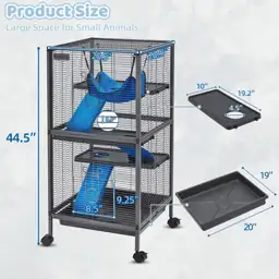 Fragess 45'H 4-Tier Small Animal… — Photo 2