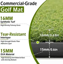 Golf Mat 31mm, 5x4ft/5x5ft Premium… — Photo 2