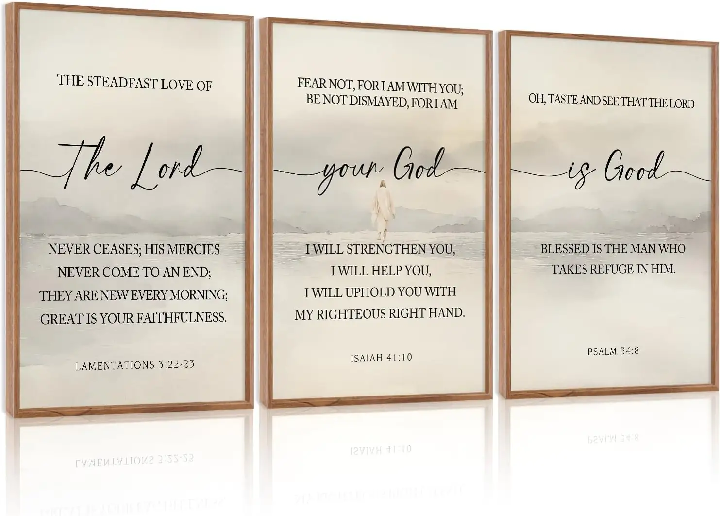 HLNIUC Christian Scripture Framed Wall… — Photo 1