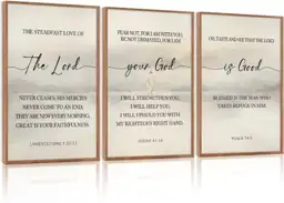 HLNIUC Christian Scripture Framed Wall… — Photo 1