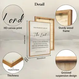 HLNIUC Christian Scripture Framed Wall… — Photo 2