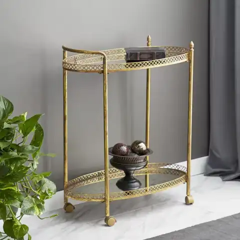 35 in. H Gold Rolling… — Photo 1