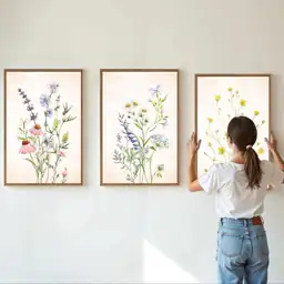 SIGNINART Watercolor Wildflower Framed Canvas… — Photo 2