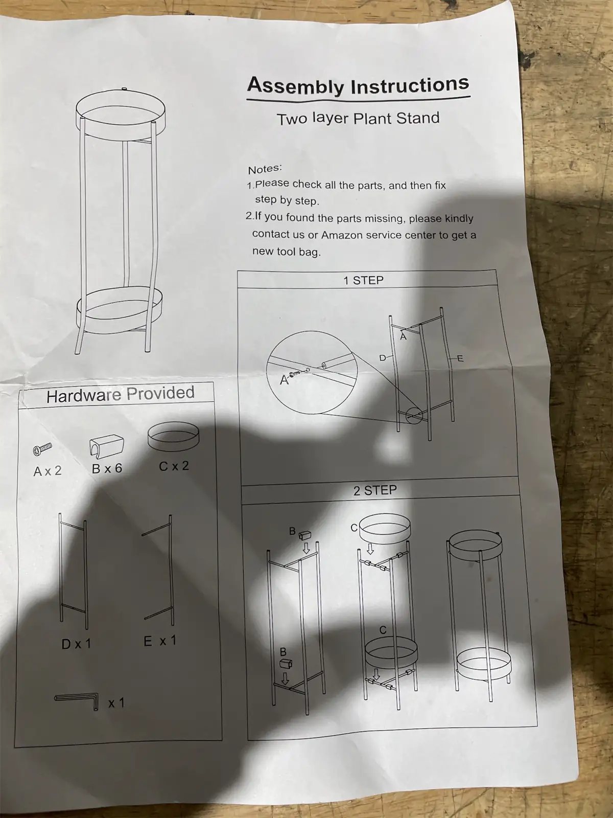 Two layer plant stand — Photo 1