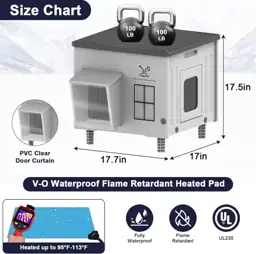 Indestructible Heated Cat House for… — Photo 2