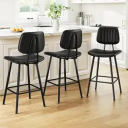 Raynesys 24-Inch Leather Bar Stools… — Photo 1
