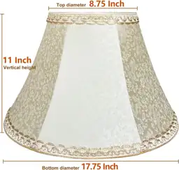 Bell Large lamp shade,8.75"Top x… — Photo 2