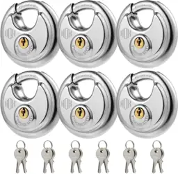 HOX Keyed-Alike Disc Padlock, Hardened… — Photo 1