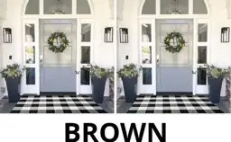 MUBIN Cotton Buffalo Plaid Rug… — Photo 1