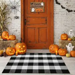 MUBIN Cotton Buffalo Plaid Rug… — Photo 2