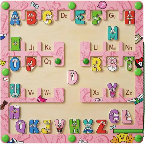 Magnetic Alphabet Maze, Montessori Letter… — Photo 1