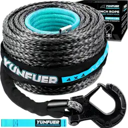 3/8" x 92ft Synthetic Winch… — Photo 1