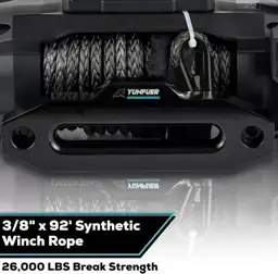 3/8" x 92ft Synthetic Winch… — Photo 2