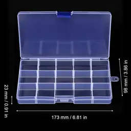 24-Pack 15-Grid Clear Bead Organizer… — Photo 2