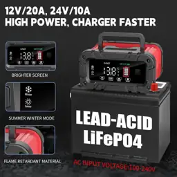E-FAST Battery Charger 0-20A 12/24V… — Photo 2