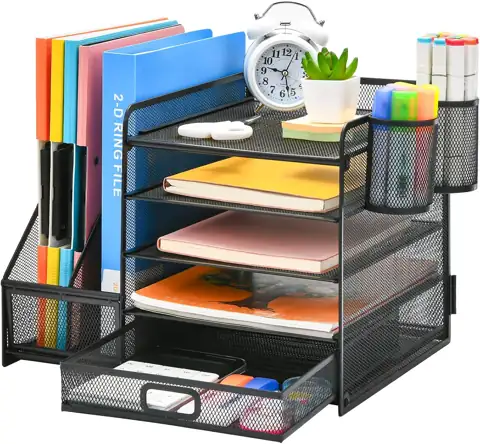 Marbrasse 5-Tier Organizer with File… — Photo 1