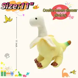 11' Banana Dinosaur Plush Toy,… — Photo 2
