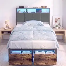 Twin Bed Frame with Storage… — Photo 1