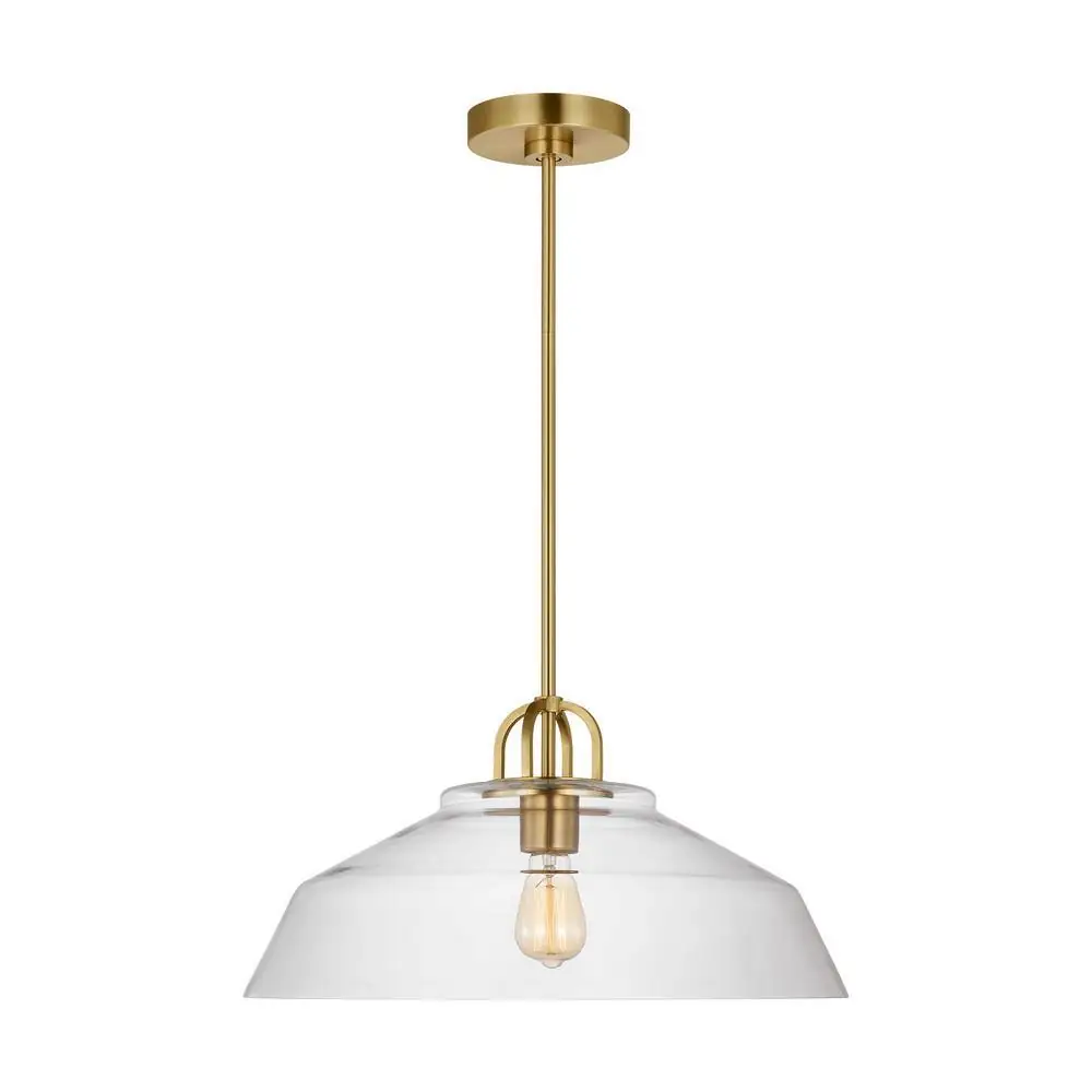Payton 75-Watt 1-Light Satin Brass… — Photo 1