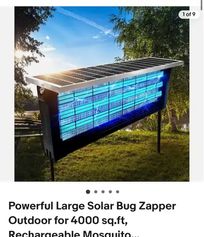 Powerful Large Solar Bug Zapper… — Photo 1