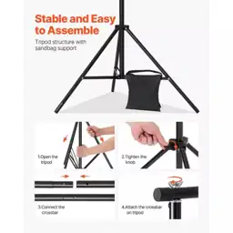 Portable Backdrop Stand with 5… — Photo 2