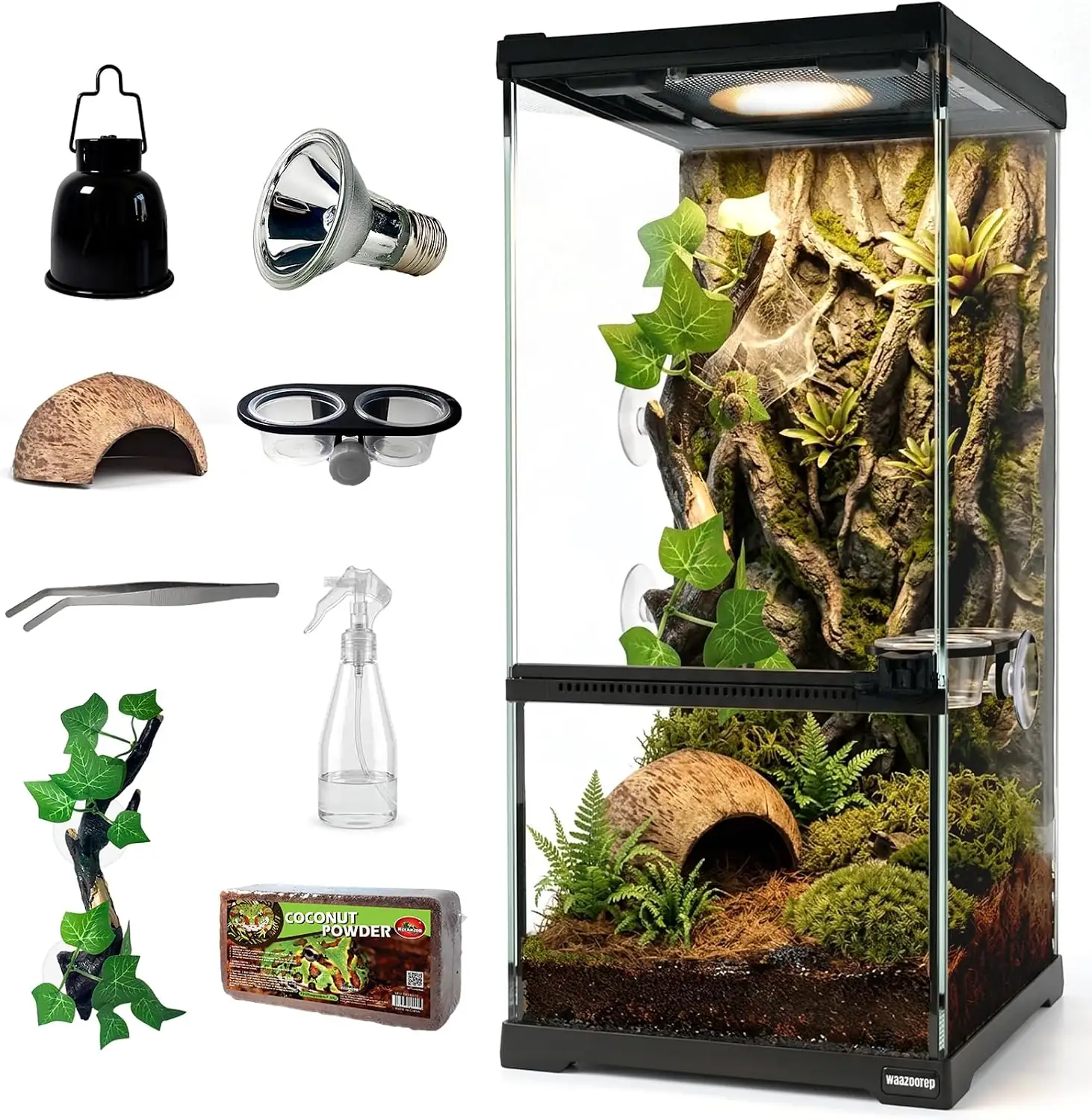8x8x18" Tall Reptile Glass Tank… — Photo 1