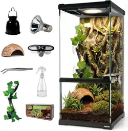 8x8x18" Tall Reptile Glass Tank… — Photo 1