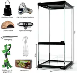 8x8x18" Tall Reptile Glass Tank… — Photo 2
