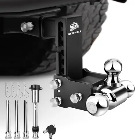 METOWARE Adjustable Trailer Hitch Fits… — Photo 1