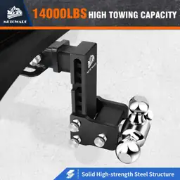 METOWARE Adjustable Trailer Hitch Fits… — Photo 2