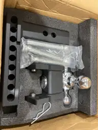 METOWARE Adjustable Trailer Hitch Fits… — Photo 4