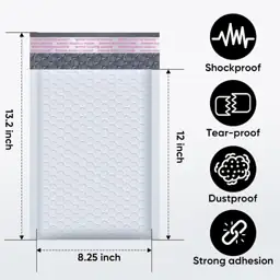 CHMI White Bubble Mailers 8.5… — Photo 2