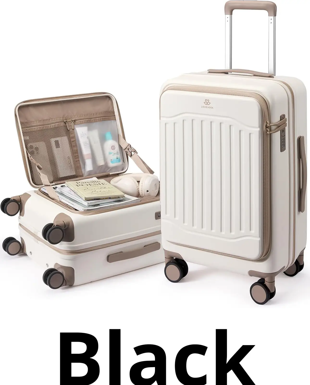 LOVEVOOK Carry On Luggage 22x14x9,… — Photo 1