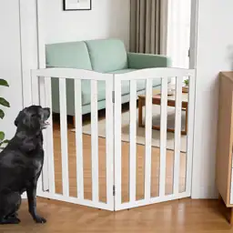 Freestanding Dog Gate, Foldable Pet… — Photo 1