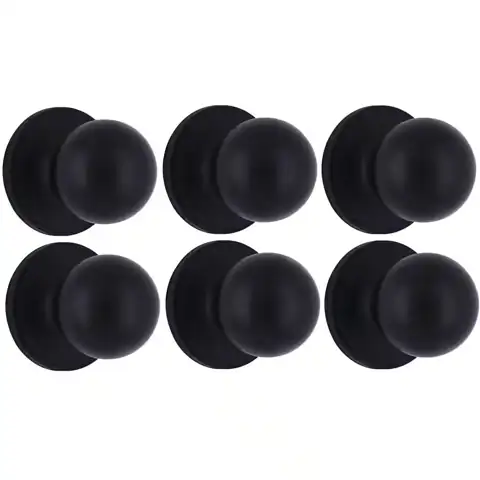 Ball Matte Black Hall/Closet Door… — Photo 1