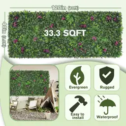 40"x120"(33.3 SQFT) Greenery Grass Wall… — Photo 2