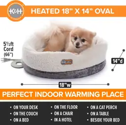 K&H Heated Cat Bed, Thermo-Snuggle… — Photo 2
