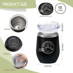 18 Pack 12oz Stainless Steel… — Photo 2