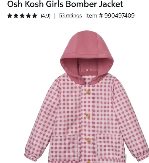 Osh Kosh Girls Bomber Jacket… — Photo 1