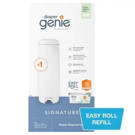 Diaper Genie Signature Pail, White,… — Photo 1