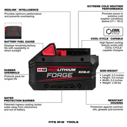 Milwaukee M18 RedLithium Forge 8… — Photo 2