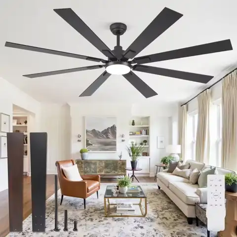 72 in. Indoor/Outdoor Matte Black… — Photo 1