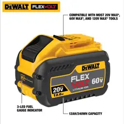 DeWalt 20V-60V MAX FLEXVOLT DCB612… — Photo 2