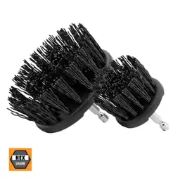 Abrasive Bristle Brush Cleaning Accessory Kit (2-Piece) with Hex Shank ...