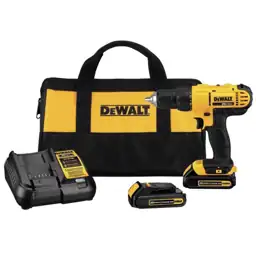 DeWalt 20V MAX 1/2 in. Brushed Cordless Compact Drill Kit (Battery ...